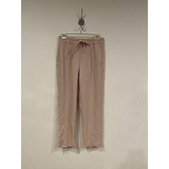 Reiss Pants Womens US 2 UK 6 Pink Hailey Pull On Trousers Elastic Waist Jogger - Picture 2 of 4